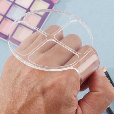 Makeup Mixing Palette Handheld Clear Acrylic Cosmetic Tray for Nail Art,Manicure,Foundation Mixing New Beauty Tools