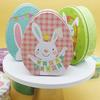 Metal Easter Egg Candy Box Exquisite Rabbit Iron Case Egg Shaped Tinplate Box  Christmas