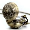 Antique Pocket Watch Spider Web Necklace Pendant Casual Fashion
