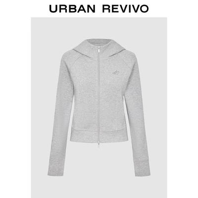 UR Women's Casual Sporty Zip-Up Hoodie UYV150092