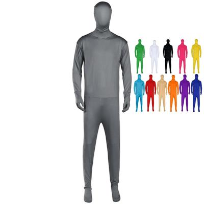 Full Body Tights Cosplay 12 Colors 6 Sizes Kids Adults Women Men Large Size No Face 180 [Cosplay Holic] (Gray, XXL)