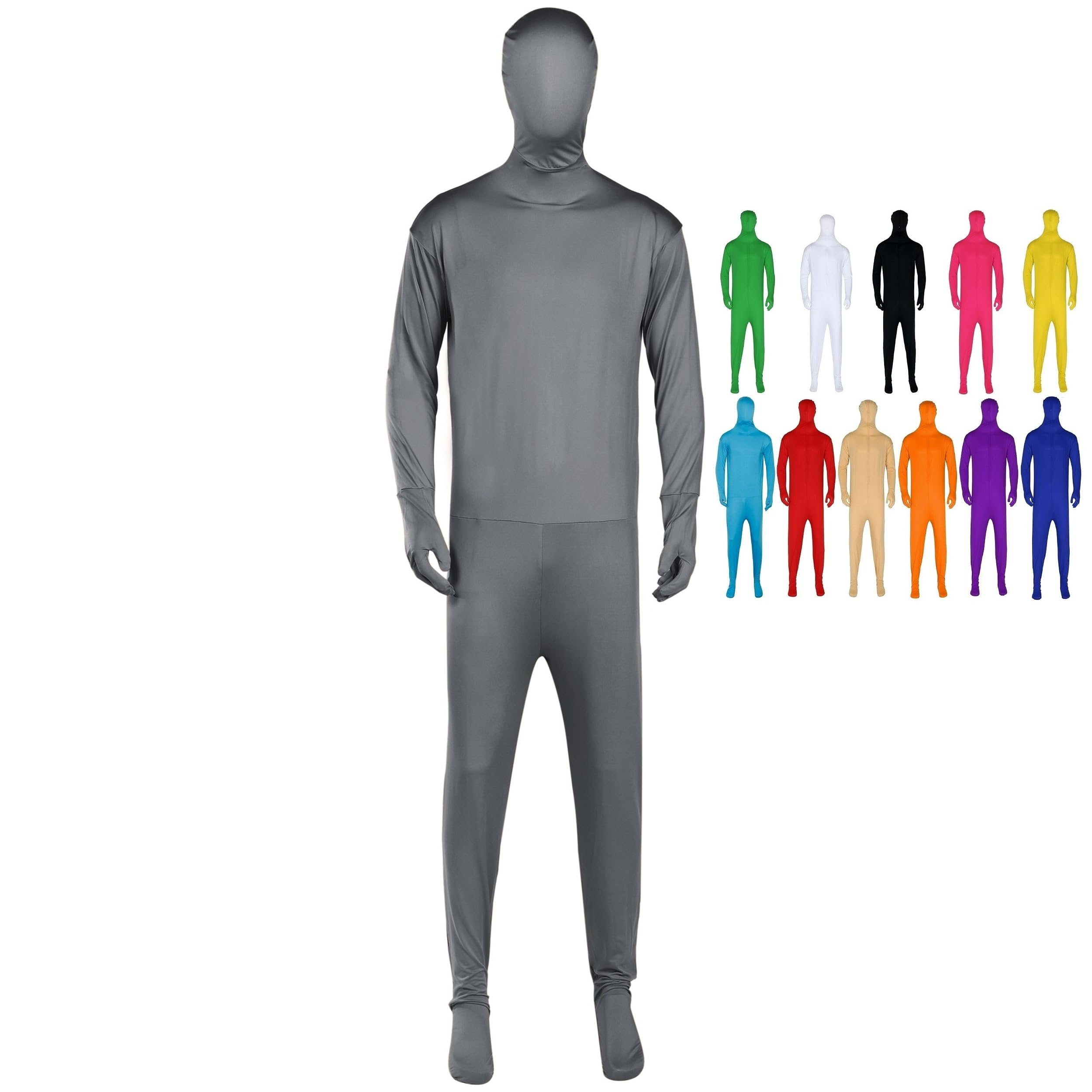 

Колготки на все тело Косплей 12 цветов 6 размеров Детские Взрослые Женские Мужские Большой размер Без лица 180 [Cosplay Holic] (Серый, XXL) серый