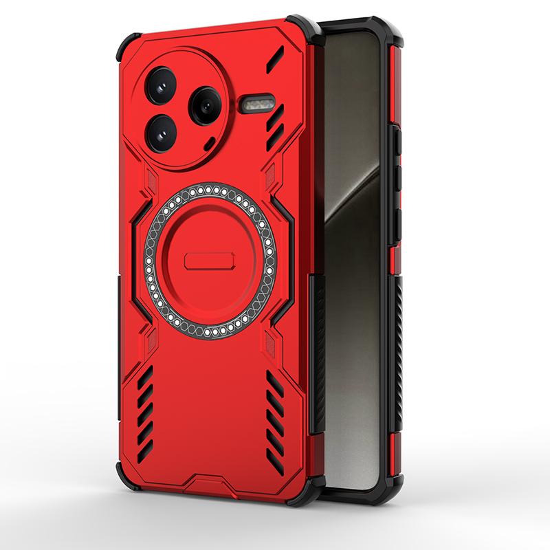 

Чехол-бампер с магнитной задней крышкой Armor для Xiaomi Poco F7 Pro с защитой сверхширокоугольной камеры, чехол для беспроводной зарядки Xiaomi Poco F7 Pro