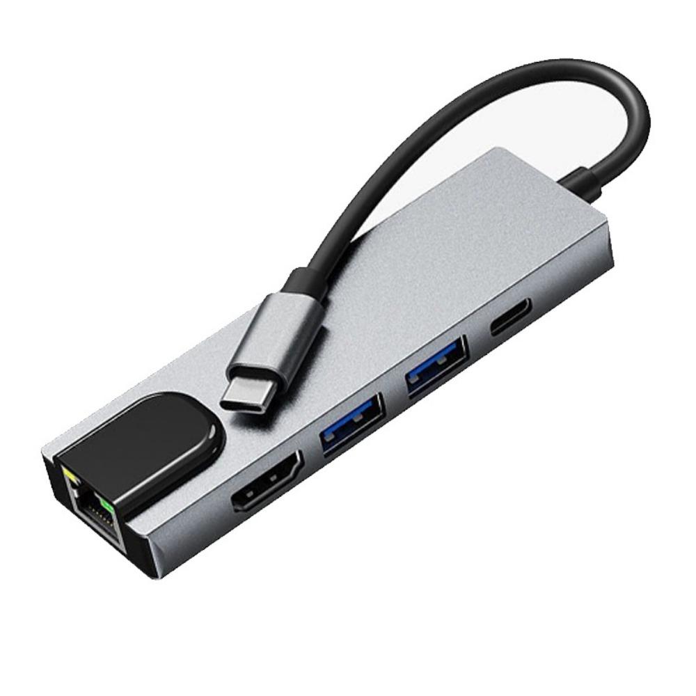 8-in-1 USB C Hub with Ethernet Port Multi Port Adapter Type C Dock for Laptop