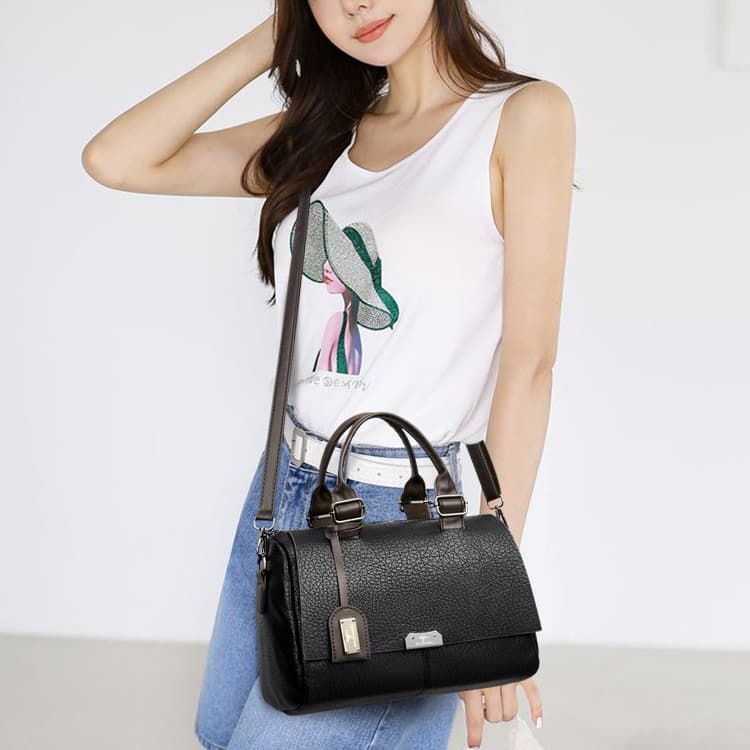 Vintage Boston Handbag One Shoulder Crossbody Women's Bag