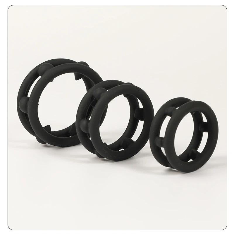 Penisring aus Silikon, Samensperrring, verzögerte Ejakulation, hohe Elastizität, lang anhaltender Penisring, Sexspielzeug für Männer, Paare, Erwachsene ab 18 Jahren