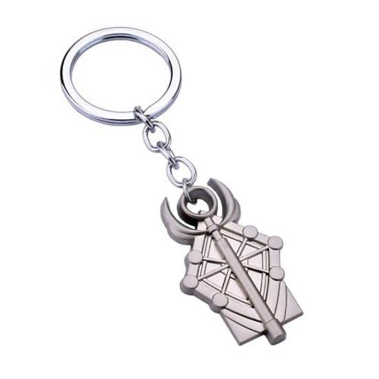KC-COS Sousou no Furiren Cosplay Key Holder Holy Staff Proof Keychain Goods Accessories Props Alloy Gift Halloween Event Cultural Festival