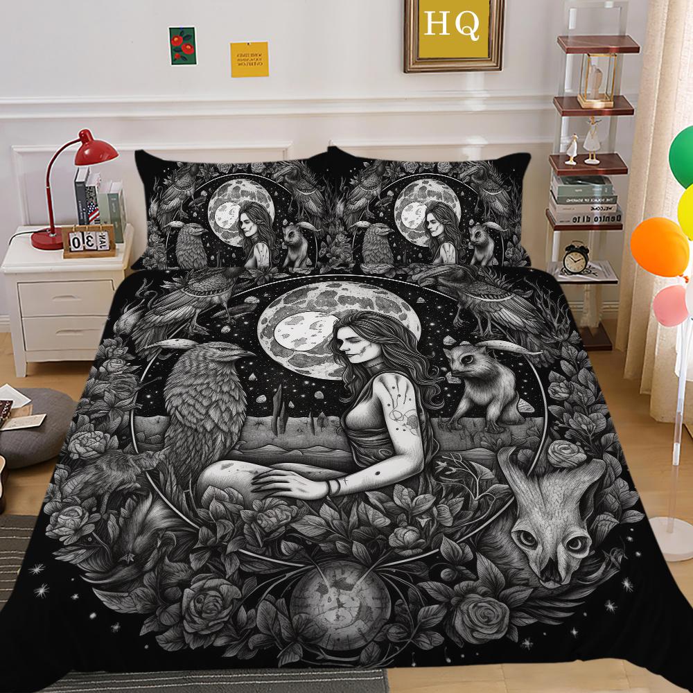 Beauty Skull Printed Home Textiles Single Size Polyester Duvet Covers Man High Ranking Bedroom Decor