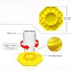 Plastic Safe Bee Feeder with Resting Place - Bee-Friendly Watering Station Fits Mason Jars for Garden & Patio Bees & Butterflies