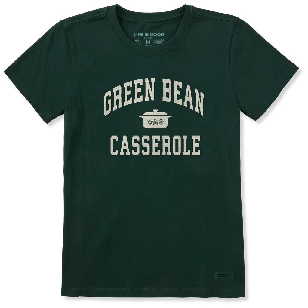 Life Is Good Women's Green Bean Casserole Athletic Arch Short Sleeve Crusher Tee