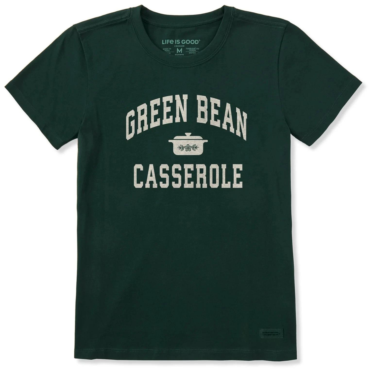 

Life is Good Women s Green Bean Casserole Athletic Arch Short Sleeve Crusher Tee XL