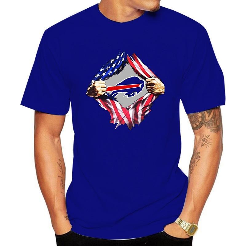 Football T Shirt Men Cotton Print American Flag Crack Graphic Short Sleeve Tees NFL Team Fan Casual Sports Tops Summer O-Neck Daily Wear Shirts