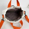 Cloth Nylon Crossbody Bag Contrast Color Drawstring Bucket Bag Fashion Shoulder Pouch  Students