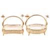 Creative Pastry Tray Retro Golden Glass Plate Craft Fruit Plate  Office