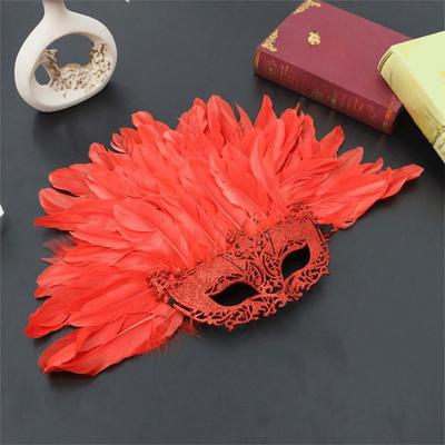 Headwear Novelty Feather Masquerade Mask Personality Fashion Carnival Headpiece Lightweight Funny Cosplay Mask Festival