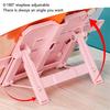 Book Stand for Kids Angle Adjustment Desktop Reading Adjustable Book Clip Stand Book Holder Pink