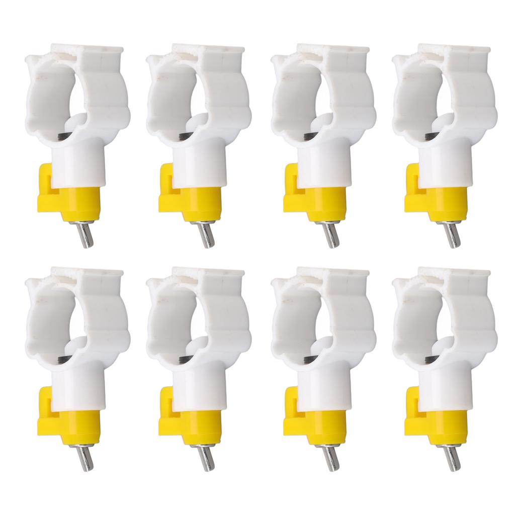 20pcs Chicken Water Nipples Thickened Ball Valve Automatic Drinking Nipples for Poultry