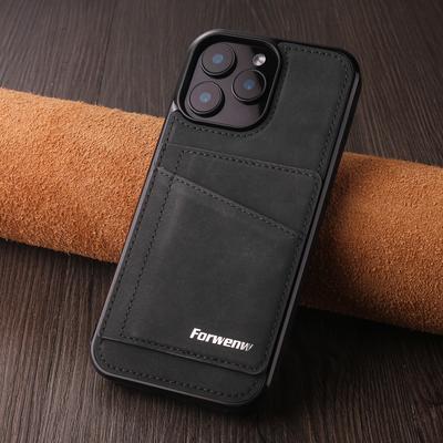 Pro Apple iPhone 16 16e 15 14 Plus 13 12 11 Pro Max mini Pouzdro Retro PU Kůže Slot na Karty Nárazuvzdorný Stojánek Zadní Kryt