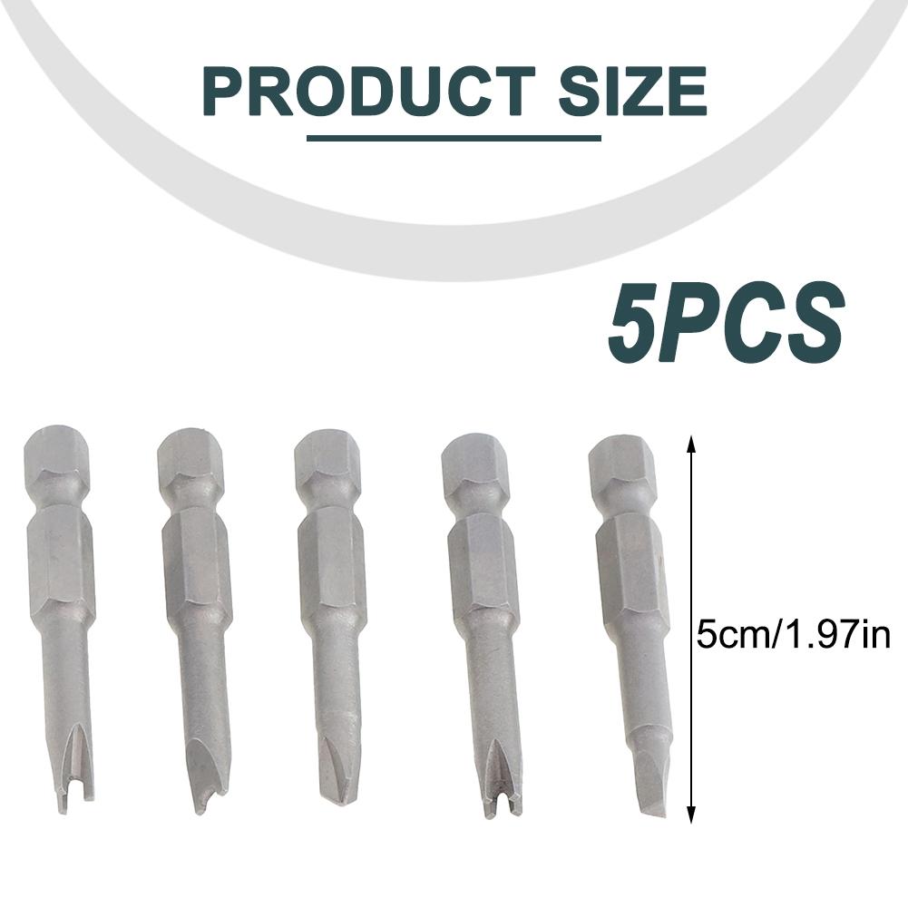 Screwdriver Bits Four Points Grey Inner Cross Screwdriver