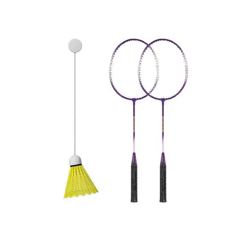 Single-Person Badminton Trainer: Elastic Spin Ball for Fitness and Power Training