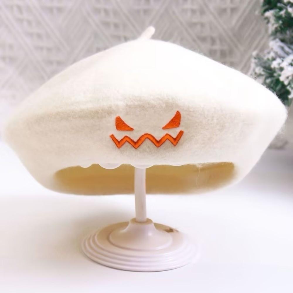 Lightweight Pumpkin Face Cap Embroidered Embroidered Painter Hat Autumn Winter Dress