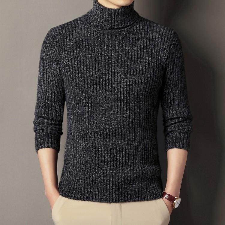 Men's Chenille Fuzzy Knit Pullover Sweater
