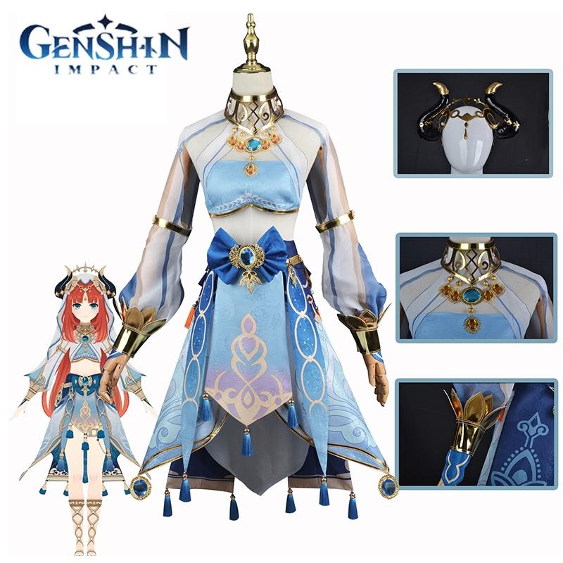 Genshin Impact Nilou Cosplay Costume Set For Halloween And Comic Con