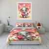 Elephant Mother Love Theme Print Bedding Set 1 Duvet Cover 2 Pillowcases for Adult and Children Luxury Gift Full Size