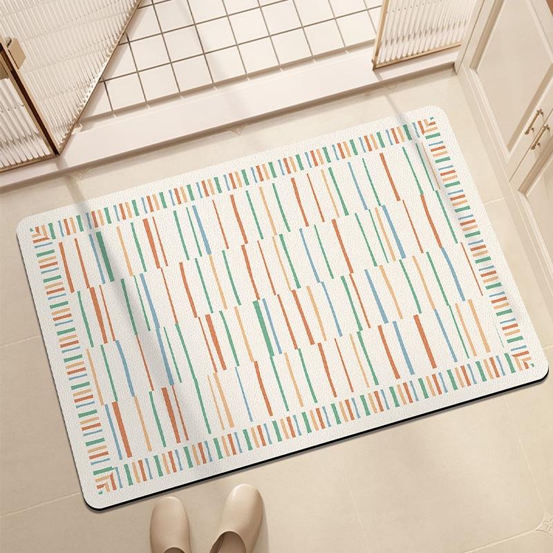 Toilet absorbent non-slip foot mat toilet shower door mat floor mat simple bathroom floor mat diatom mud cushion