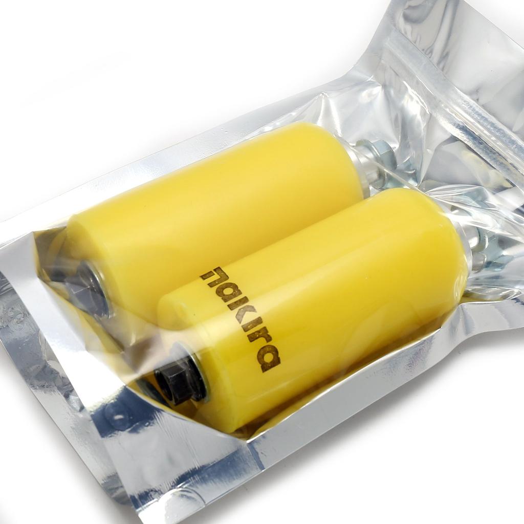 Nakira Engine Guard Frame Slider Universal Protector Left and Right Set Bike Engine Slider (Yellow)