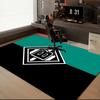 Mönchengladbach Wappen Teppich für Wohnzimmer, Spielzimmer, Büro, Schlafzimmer, Bürobodenmatte Verspieltes Design, Fan Geschenke Weihnachtsdeko