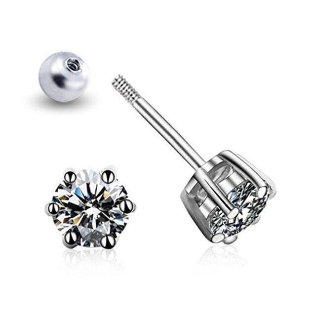 

Серьги-гвоздики с муассанитом цвета D для женщин, 0,8 карата, высочайшее качество, сверкающее свадебное украшение из 100% стерлингового серебра 925 пробы 0.8 carat(6mm)