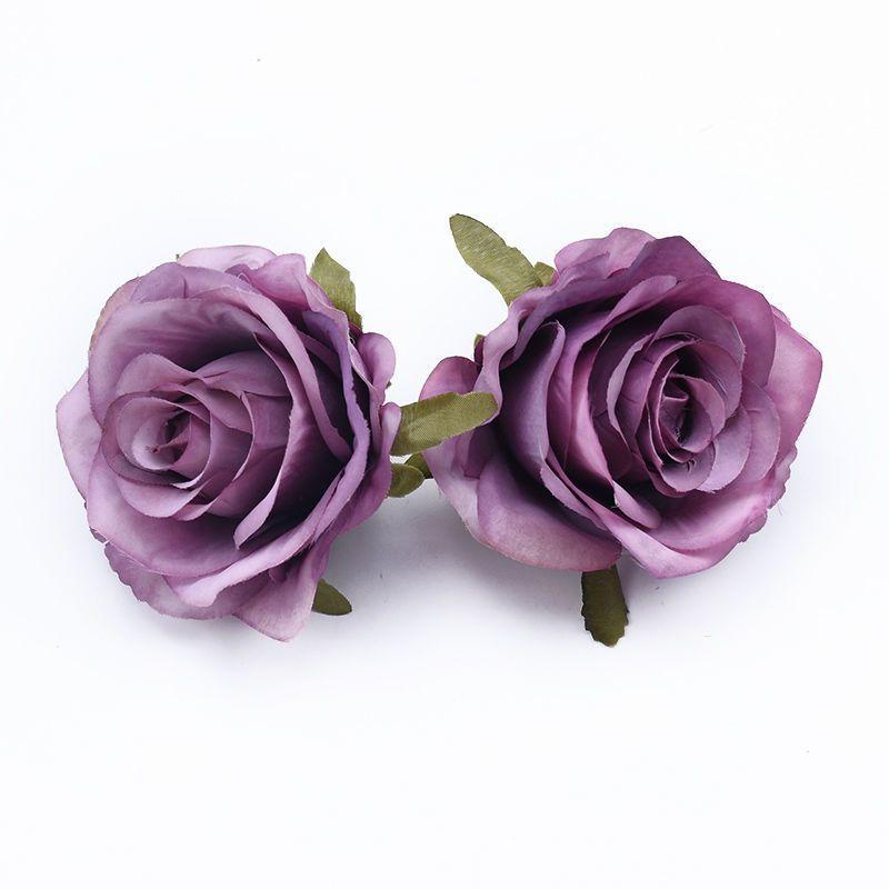 50/100pcs Artificial Flowers Silk Roses Home Outdoor garden Wedding wall Christmas Decoration High Quality Festival Diy gift box