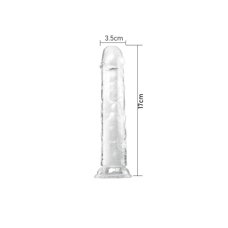 MoDi Realistic Dildo for Women Beginner Clear Dildo with Strong Suction Cup Hands-Free Play for Adult Sex Masturbator G Spot