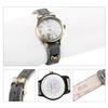DREAMING Q&P Cute Cat Girl's Wristwatch FQ234 Gray Leather Band Girls Women Student Kids