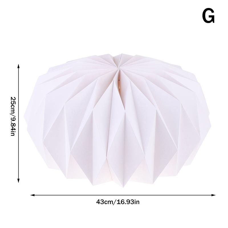 Creative Paper Lantern Shade Nordic Style Folding Pendant Light Art Shade Decorative Light Cover For Living Room Decor