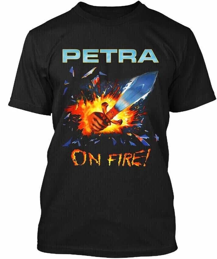 

On Fire Petra Band Shirt Classic Black Unisex S-5XL U034 M