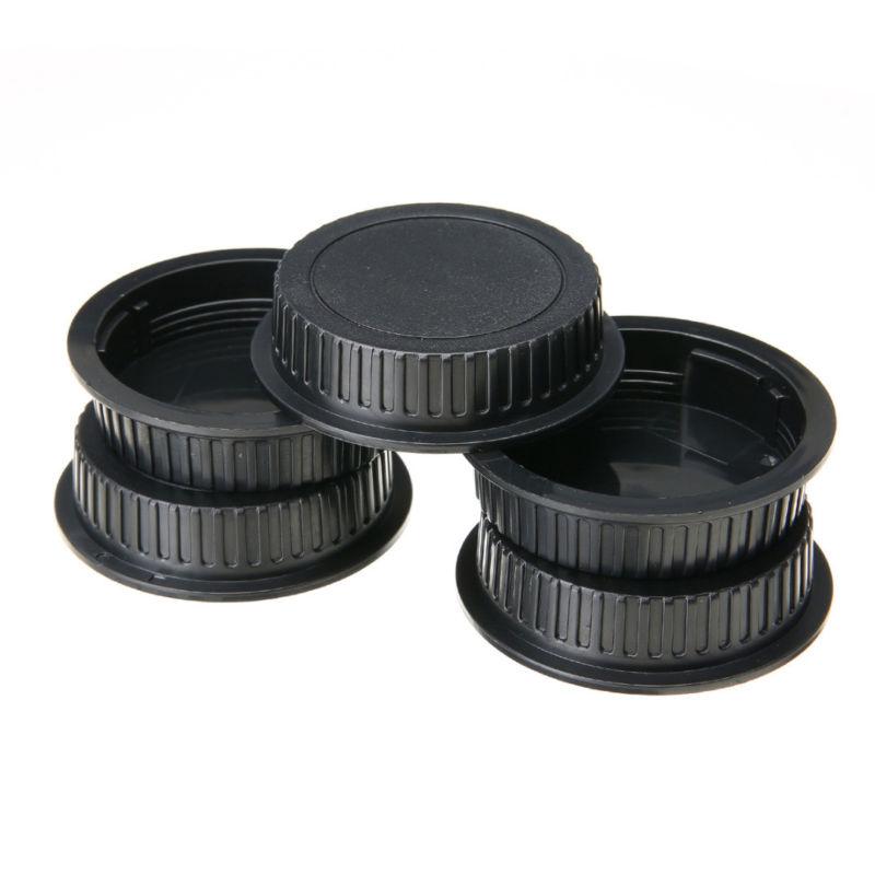 Reliable Rear Lens Cap Dustproof Cover for Canon DSLR Lens Set of 5 Pieces