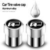 W234Pcs Styling Wheel Tire Valve Air Stem Cap Duust Covers For Rline Polo T-ROC Golf Touran Transporter Touareg Magotan