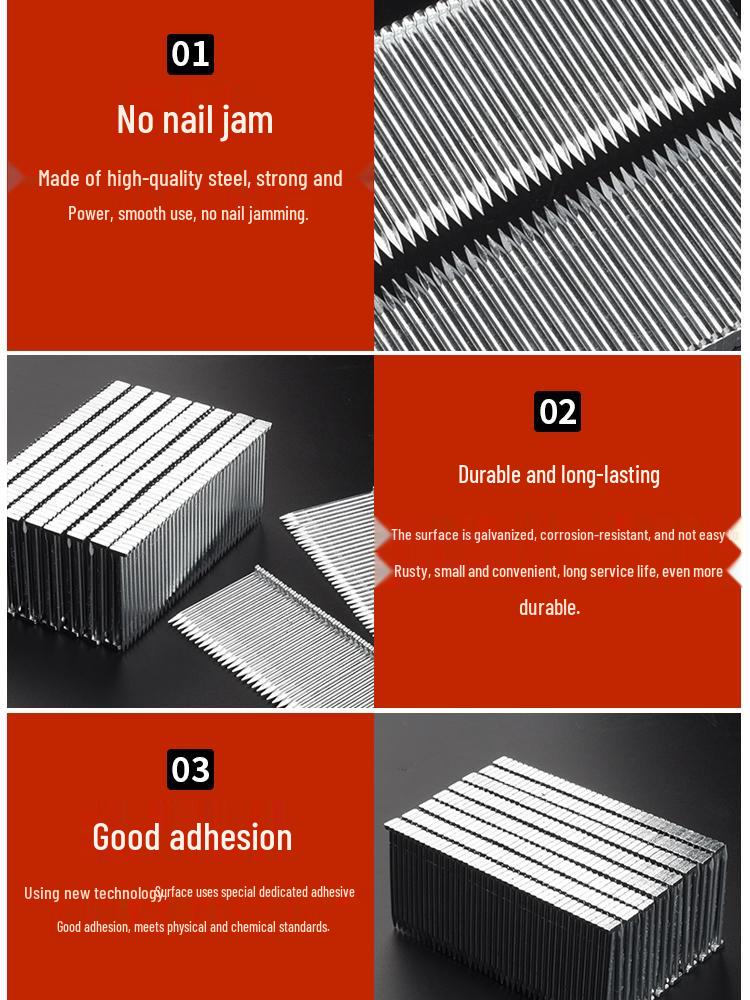ST Series Steel Strip Pneumatic Nails: Concrete & Carpentry ST18-ST45