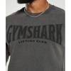 Gymshark Koszulka Heritage Washed z krótkim rękawem i okrągłym dekoltem Onyx Grey A4a8d Gb8n