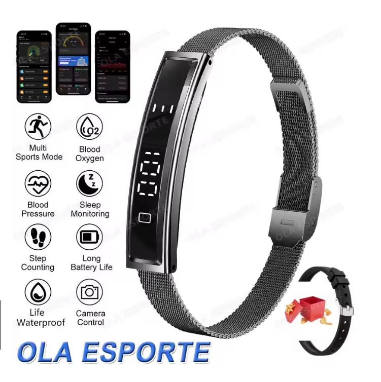 2026 Smart Bracelet Activity Fitness Tracker Sleep Heart Rate Blood Oxygen Waterproof Multiple Sport Smart Watch For Android iOS