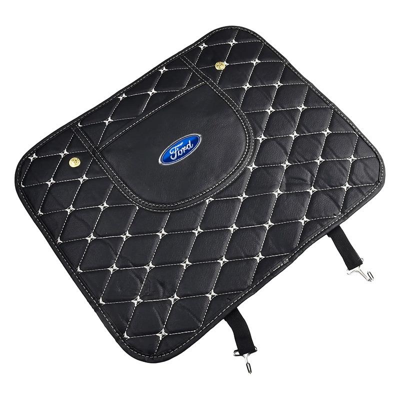 Almohadilla Antipatadas para Coche Interior Cuero PU Almohadillas Protectoras para Respaldo de Asiento de Coche Para Ford Focus Mondeo MK1 MK2 MK4 MK3 Fiesta ST Transit Escape Fusion Explorer