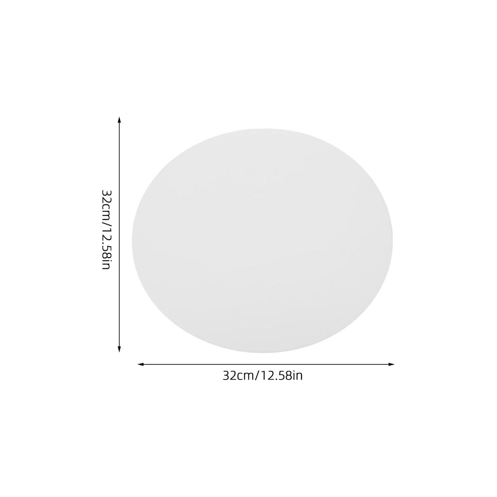 12.6" Round Ceiling Diffuser: Acrylic Flat Circular Lamp Shade For Softened Lighting Dazzle-Proof Heat-Resistant Light Cover,