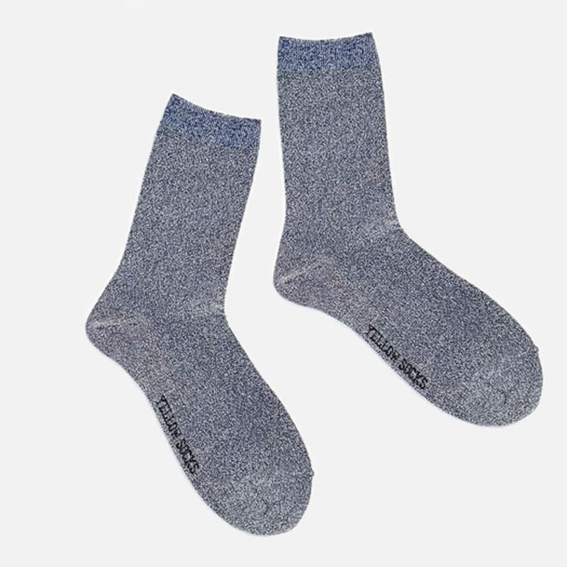 

ЖЕЛТЫЕ НОСКИ С БЛЕСТКАМИ СЕРЕБРИСТЫЕ ТЕМНО-СИНИЕ Silver Navy