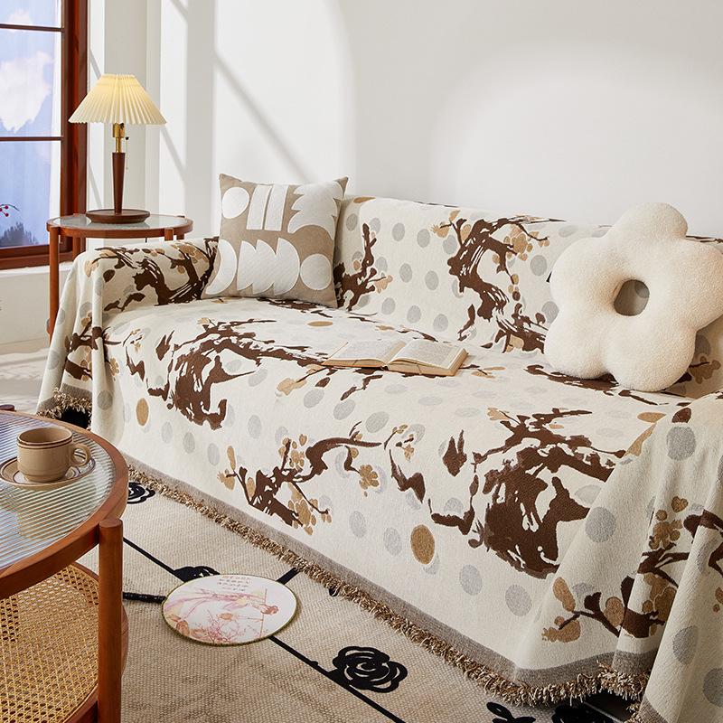 Sofa Towel a Whole Full Covered Chinese Ancient Style Living Room Rosewood Sofa Seat Cushions All-Inclusive Four Seasons Universal Sofa Cover Cloth