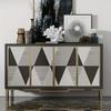 33D Effect Metallic Geometric Marble Self Adhesive Wallpaper Modern Quartz Triangles PVC Wallpaper Living Space and Feature Wall