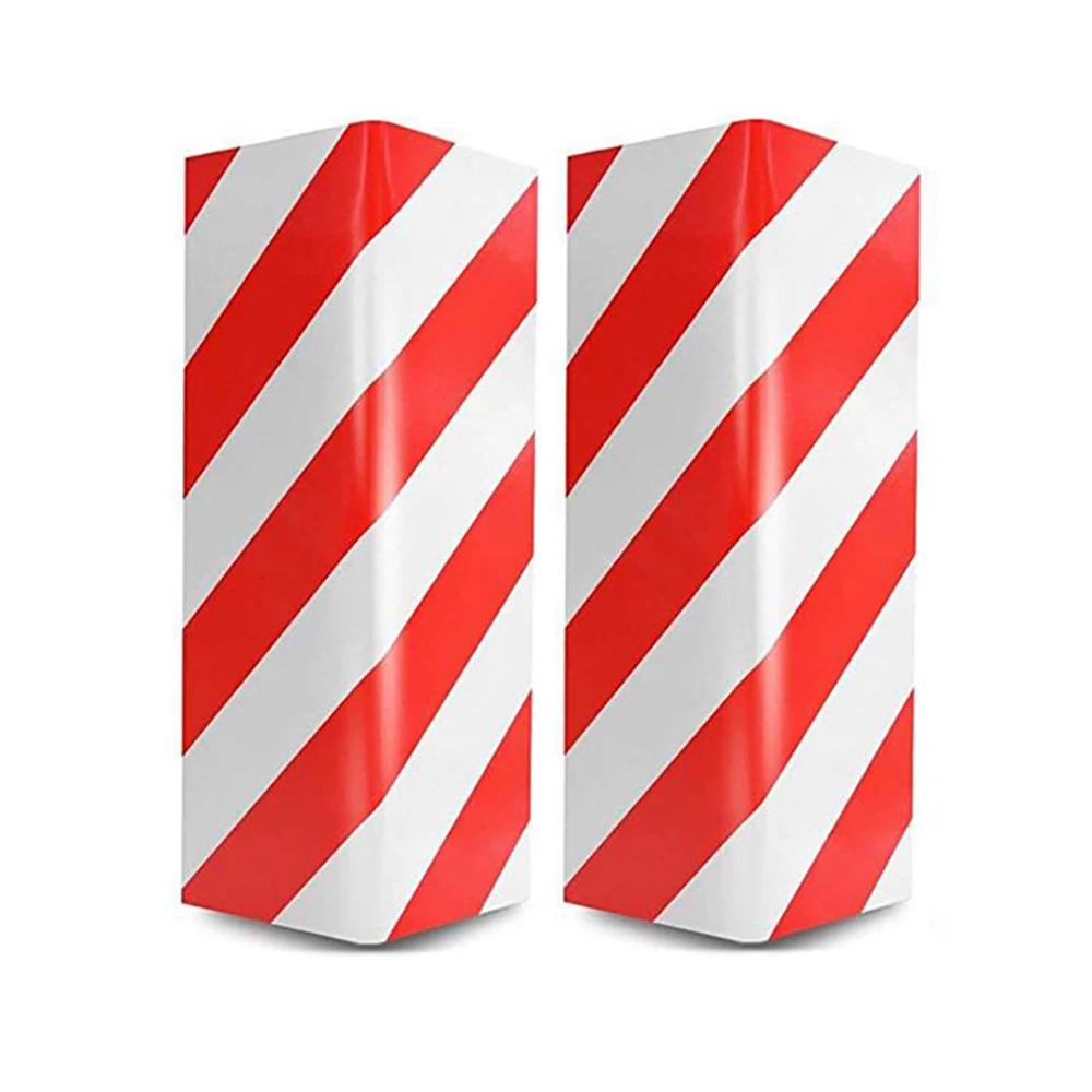 4 SZT Samochodowe Piankowe Znaki Ostrzegawcze Ochrona Zderzaka i Drzwi Ochraniacz Przed Zarysowaniami do Garażu Czerwono-Biały Znak Ostrzegawczy do Parkingu Samochodowego