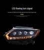 LED Matrix Headlight Assembly with Blue LED and Running Horse Design for 14-16 Nissan X-Trail