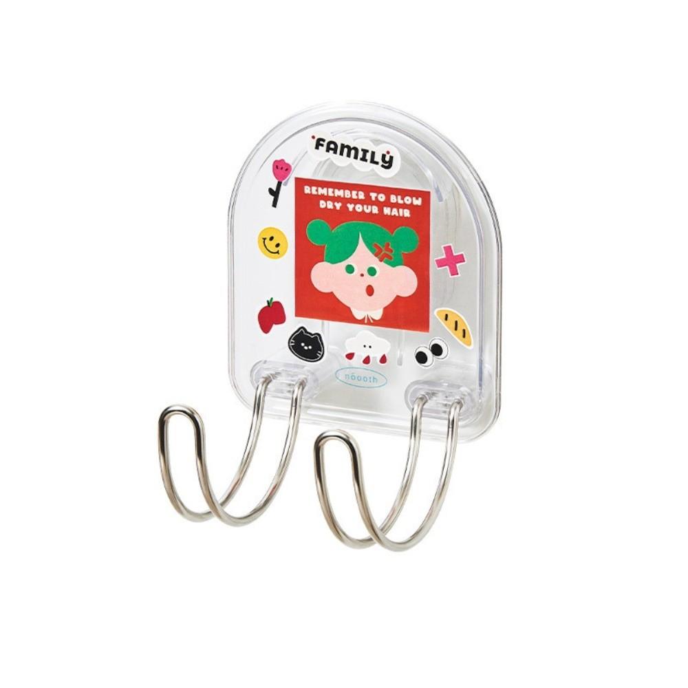 

Adhesive-Free Installation No-Drill Wall-Mounted Storage Rack Hairdryer Organizer Blow Dryers Style D